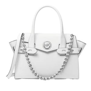 MK optic white carmen purse